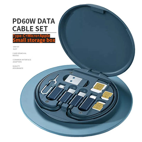 Image of JUEGO DE CABLES DE CARGA RÁPIDA 7 EN 1